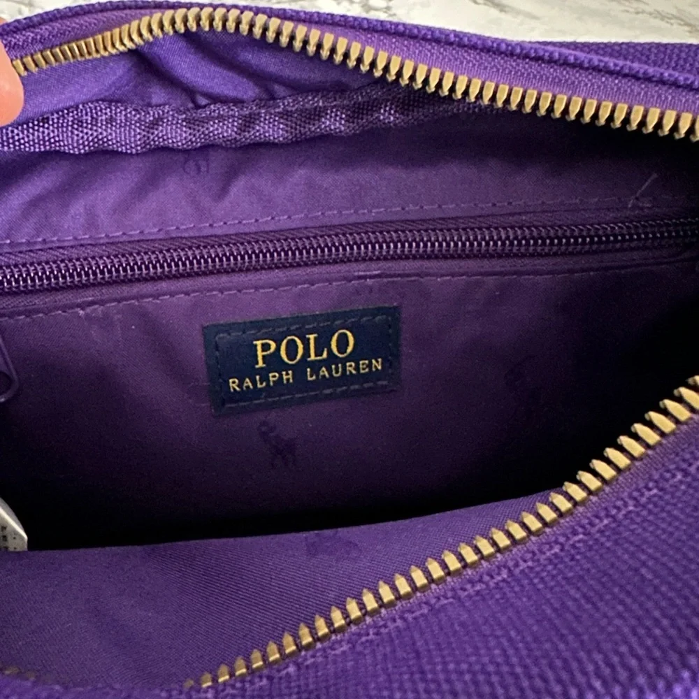 Polo Ralph Lauren Preppy Hampton Polo Bear Patched Canvas Bag Duffle Mini PWing